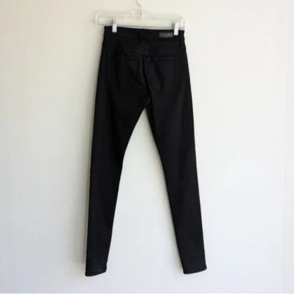 AG Farrah High-Rise Skinny Jeans - Black - Picture 6 of 7